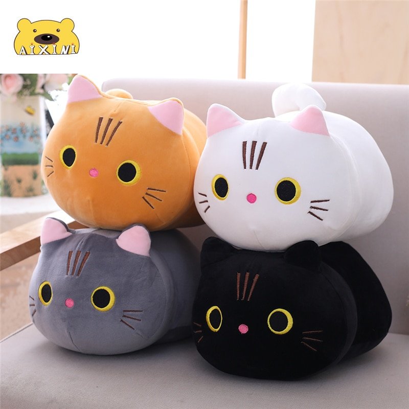 Peluche Chat Coussin | Chatouilleux